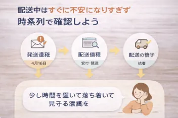 荷物が届くまで不安な人へ　発送後に落ち着いて確認したいこと