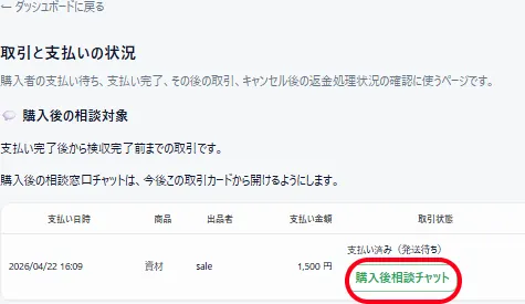 購入後相談チャットの使い方｜発送前後の不安を減らすウブドの安心サポート機能