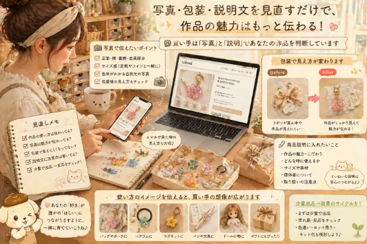 ハンドメイド作品が売れないと感じたら見直したいこと｜ターゲット・見せ方・出品改善のヒント