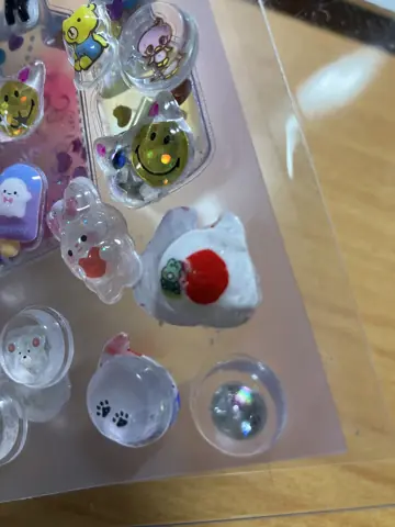 ぷっくりシール）日本の国旗、日の丸（ボンドロ、ボンボンドロップシール、はんぎょドン