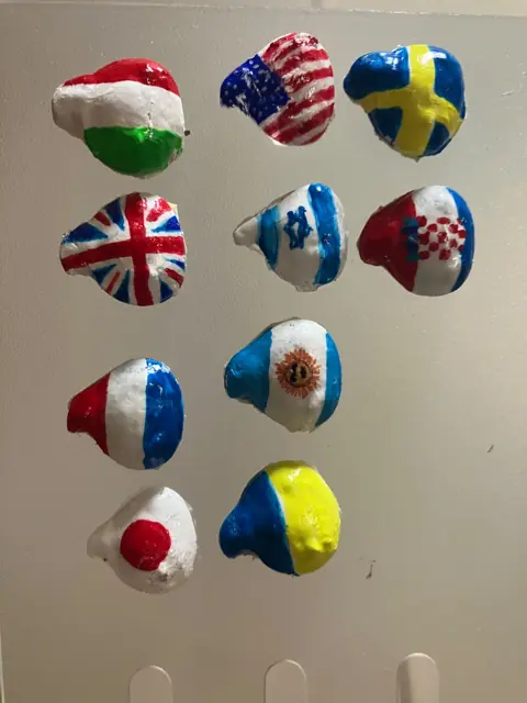 プックリシール、レジン、国旗シリーズ、セット販売